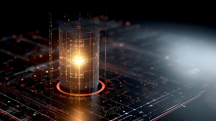 Data storage center. Quantum Computing Database Cloud.